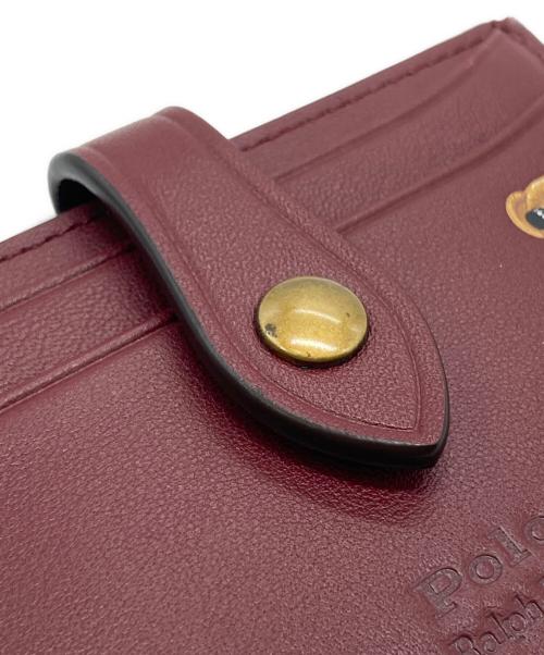 POLO RALPH LAUREN（ポロ・ラルフローレン）POLO RALPH LAUREN (ポロ・ラルフローレン) poloベア レザーカードケース ワインレッド サイズ:下記参照の古着・服飾アイテム