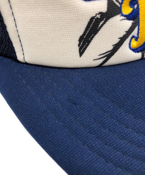 Hysteric Glamour（ヒステリックグラマー）Hysteric Glamour (ヒステリックグラマー) HYSTERIC JEANS刺繍 メッシュキャップ ネイビー サイズ:FREEの古着・服飾アイテム