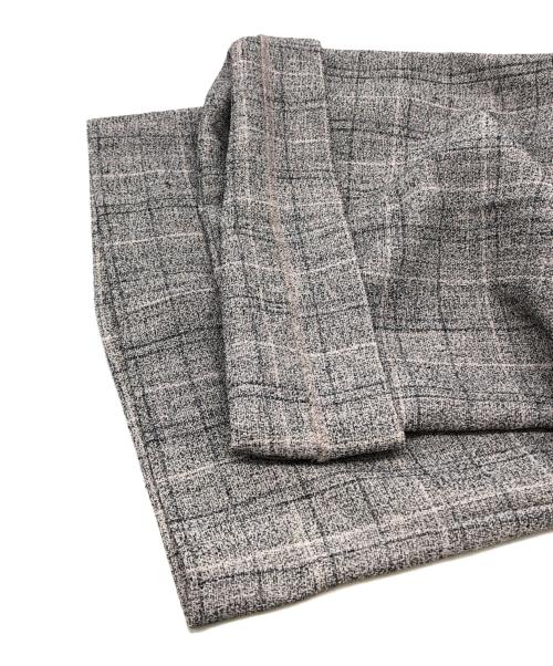 Ameri（アメリ）AMERI (アメリ) LIGHT TWEED MANY TUCK PANTS グレー サイズ:M 未使用品の古着・服飾アイテム