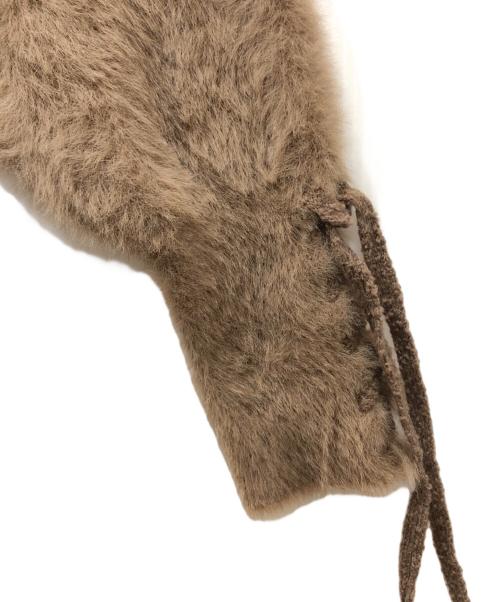 hysterics（ヒステリックス）hysterics (ヒステリックス) LACE UP カーディガン ブラウン サイズ:FREEの古着・服飾アイテム