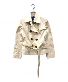 BURBERRY BLUE LABEL（バーバリー ブルー レーベル）の古着「ショートトレンチコート」｜ホワイト