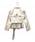 BURBERRY BLUE LABEL (バーバリー ブルー レーベル) ショートトレンチコート ホワイト サイズ:36：12000円