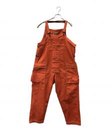 NIGEL CABOURN LYBRO（ナイジェルケーボン ライブロ）の古着「ヘリンボーンオーバーオール」｜オレンジ