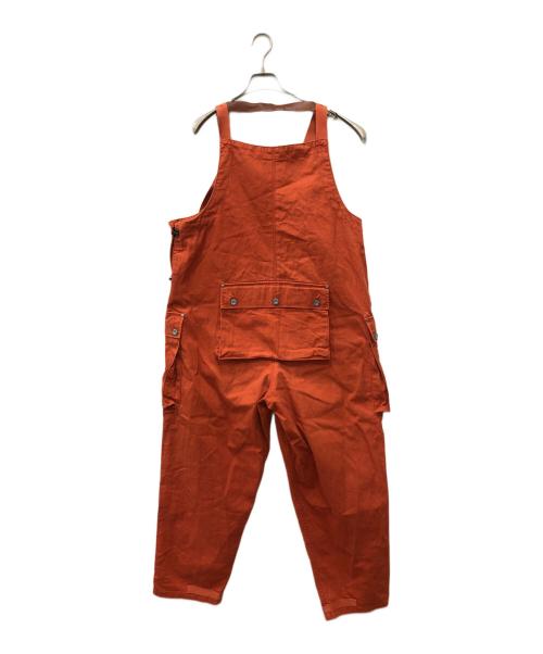 NIGEL CABOURN LYBRO（ナイジェルケーボン ライブロ）NIGEL CABOURN LYBRO (ナイジェルケーボン ライブロ) ヘリンボーンオーバーオール オレンジ サイズ:48の古着・服飾アイテム