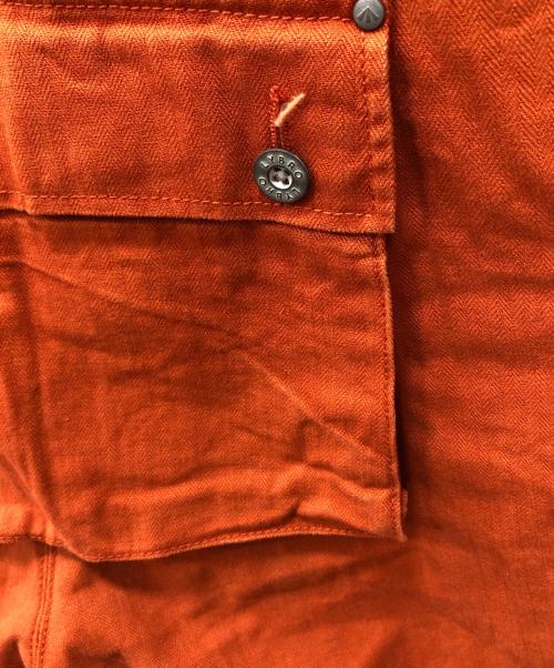 NIGEL CABOURN LYBRO（ナイジェルケーボン ライブロ）NIGEL CABOURN LYBRO (ナイジェルケーボン ライブロ) ヘリンボーンオーバーオール オレンジ サイズ:48の古着・服飾アイテム