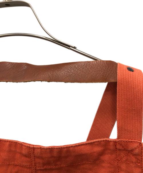 NIGEL CABOURN LYBRO（ナイジェルケーボン ライブロ）NIGEL CABOURN LYBRO (ナイジェルケーボン ライブロ) ヘリンボーンオーバーオール オレンジ サイズ:48の古着・服飾アイテム