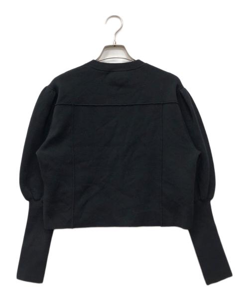 CABAN（キャバン）CABaN (キャバン) コットンカシミヤ クルーネックカーディガン ブラック サイズ:Fの古着・服飾アイテム