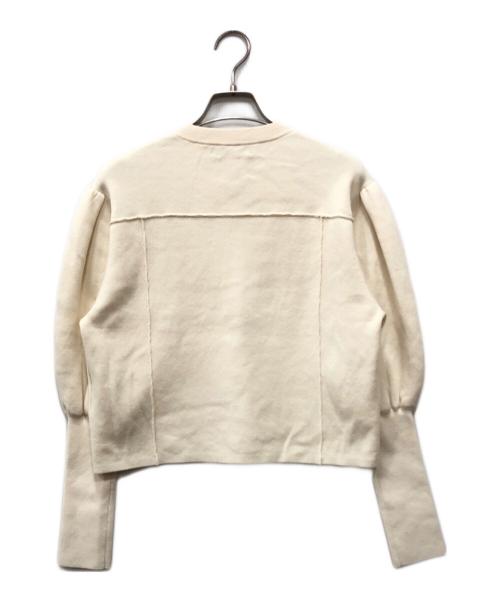 CABAN（キャバン）CABaN (キャバン) コットンカシミヤ クルーネックカーディガン ベージュ サイズ:Fの古着・服飾アイテム