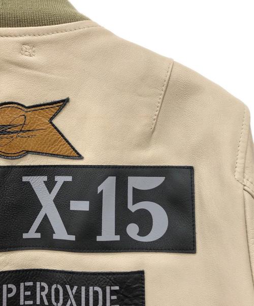 AVIREX（アヴィレックス）AVIREX (アヴィレックス) レザーフライトジャケット ベージュ サイズ:XLの古着・服飾アイテム