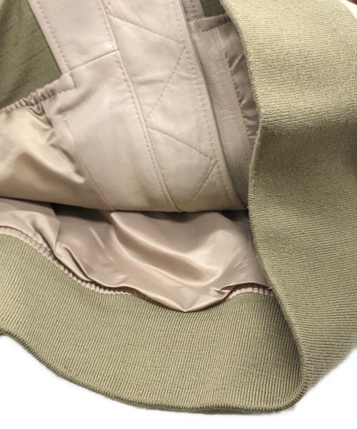 AVIREX（アヴィレックス）AVIREX (アヴィレックス) レザーフライトジャケット ベージュ サイズ:XLの古着・服飾アイテム