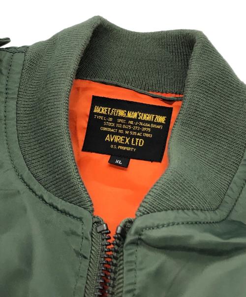 AVIREX（アヴィレックス）AVIREX (アヴィレックス) L-2 CM LOGO フライトジャケット グリーン サイズ:XLの古着・服飾アイテム