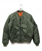 AVIREXアヴィレックス）の古着「MA-1ジャケット」｜グリーン