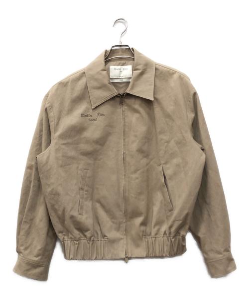 Matin Kim（マーティン・キム）Matin Kim (マーティン・キム) コットンダブルジップアップジャケット ベージュ サイズ:FREEの古着・服飾アイテム