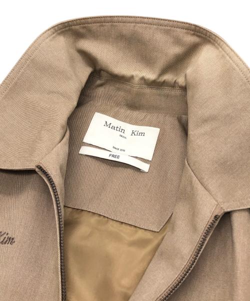 Matin Kim（マーティン・キム）Matin Kim (マーティン・キム) コットンダブルジップアップジャケット ベージュ サイズ:FREEの古着・服飾アイテム