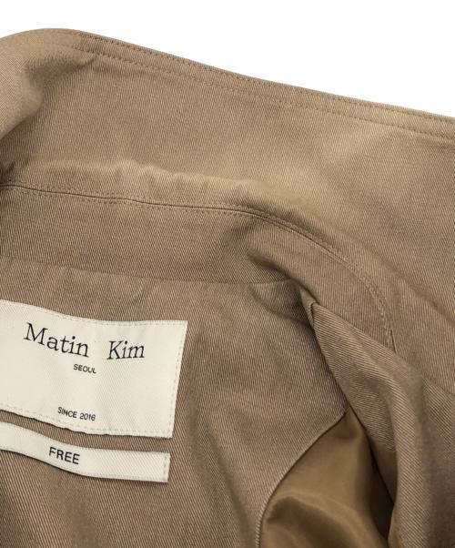 Matin Kim（マーティン・キム）Matin Kim (マーティン・キム) コットンダブルジップアップジャケット ベージュ サイズ:FREEの古着・服飾アイテム