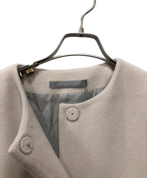 theory luxe（セオリーリュクス）theory luxe (セオリーリュクス) ノーカラーコクーンコート ベージュ サイズ:38 未使用品の古着・服飾アイテム