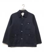 nano・universeナノ・ユニバース）の古着「ウールリバーカバーオール」｜ネイビー