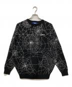 LFYTエルエフワイティー）の古着「SPIDERWEB SWEATER」｜ブラック