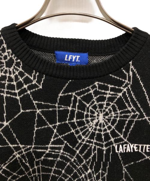 LFYT（エルエフワイティー）LFYT (エルエフワイティー) SPIDERWEB SWEATER ブラック サイズ:Ｍの古着・服飾アイテム