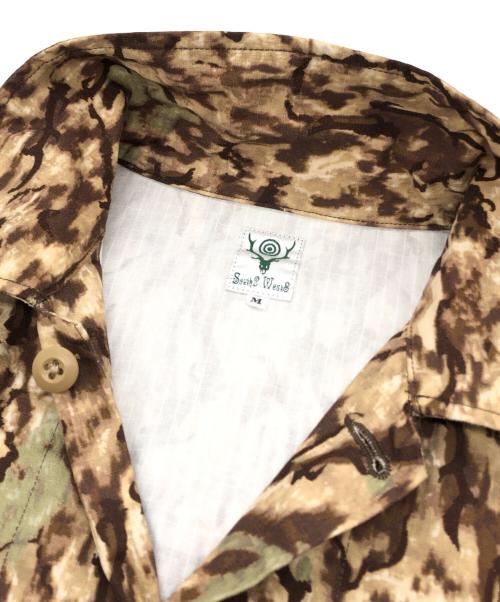 South2 West8（サウスツー ウエストエイト）South2 West8 (サウスツー ウエストエイト) Hunting Shirt -Cotton Ripstop ベージュ サイズ:Mの古着・服飾アイテム