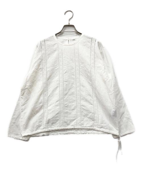 45R（フォーティファイブ・アール）45R (フォーティファイブ・アール) 長袖ブラウス ホワイト サイズ:下記参照の古着・服飾アイテム