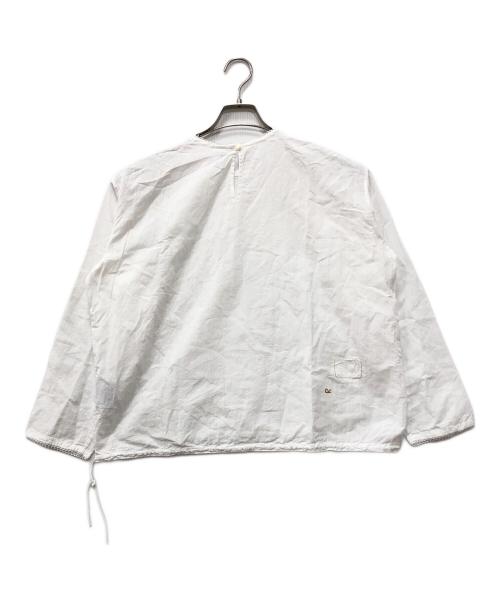 45R（フォーティファイブ・アール）45R (フォーティファイブ・アール) 長袖ブラウス ホワイト サイズ:下記参照の古着・服飾アイテム