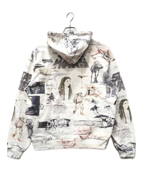 KITH（キス）KITH (キス) STAR WARS (スターウォーズ) SKETCHES HOODIE ホワイト サイズ:Mの古着・服飾アイテム