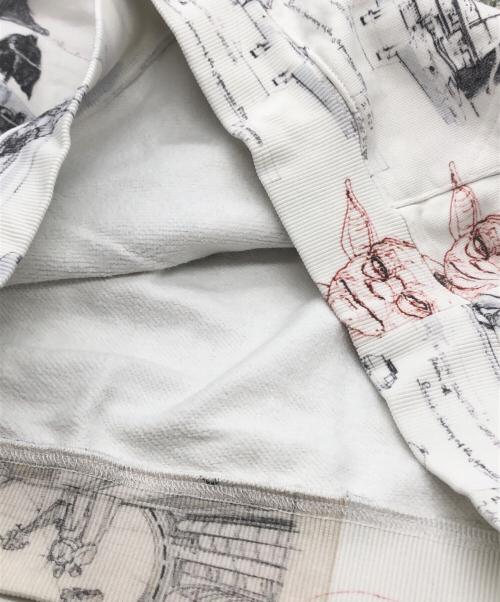 KITH（キス）KITH (キス) STAR WARS (スターウォーズ) SKETCHES HOODIE ホワイト サイズ:Mの古着・服飾アイテム
