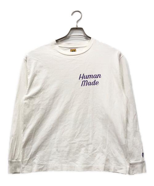 HUMAN MADE（ヒューマンメイド）HUMAN MADE (ヒューマンメイド) Flamingo L/S T-Shirt ホワイト サイズ:Mの古着・服飾アイテム