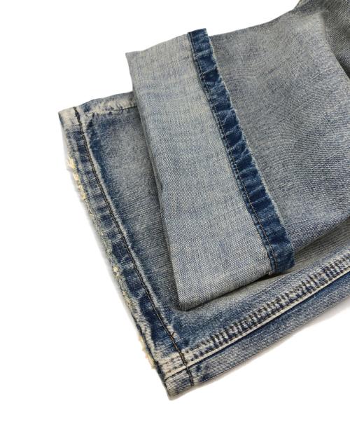Jaded London（ジェイデッドロンドン）jaded london (ジェイデッドロンドン) クラッシュパッチデニムパンツ ブルー サイズ:30の古着・服飾アイテム