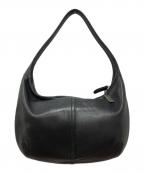 COACHコーチ）の古着「ホーボーレザーバッグ」｜ブラック