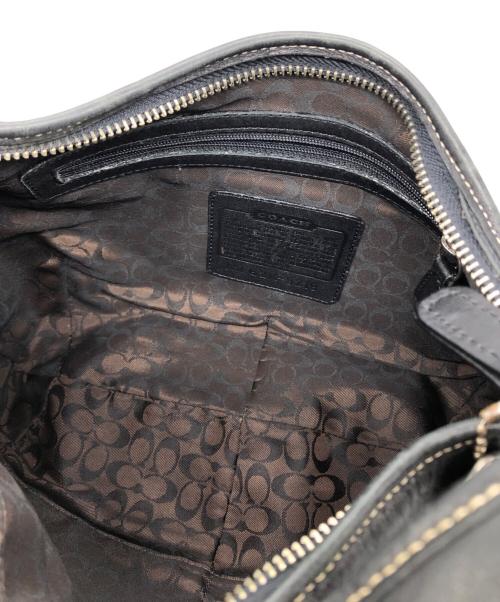 COACH（コーチ）COACH (コーチ) ホーボーレザーバッグ ブラックの古着・服飾アイテム
