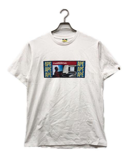 A BATHING APE（アベイシングエイプ）A BATHING APE (アベイシングエイプ) 21st Ape Century Tee ホワイト サイズ:Lの古着・服飾アイテム