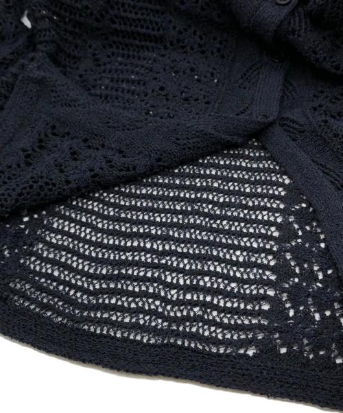 anuke（アンヌーク）anuke (アンヌーク) Mix Knit Shirts ネイビー サイズ:F 未使用品の古着・服飾アイテム