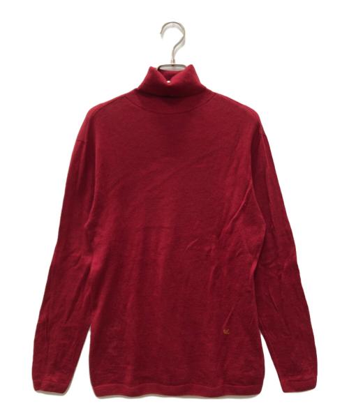 45R（フォーティファイブ・アール）45R (フォーティファイブ・アール) 超ガーゼタートルセーター レッド サイズ:Ｍの古着・服飾アイテム