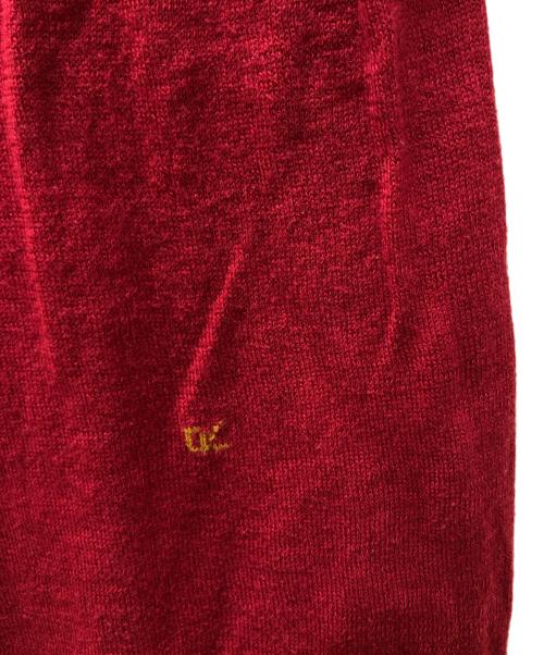 45R（フォーティファイブ・アール）45R (フォーティファイブ・アール) 超ガーゼタートルセーター レッド サイズ:Ｍの古着・服飾アイテム