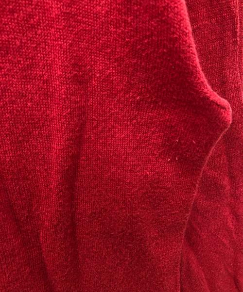 45R（フォーティファイブ・アール）45R (フォーティファイブ・アール) 超ガーゼタートルセーター レッド サイズ:Ｍの古着・服飾アイテム