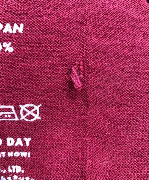 45R（フォーティファイブ・アール）45R (フォーティファイブ・アール) 超ガーゼタートルセーター レッド サイズ:Ｍの古着・服飾アイテム