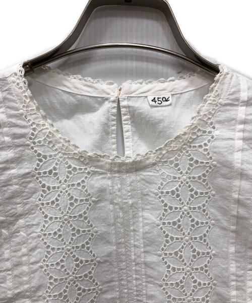 45R（フォーティファイブ・アール）45R (フォーティファイブ・アール) インドカディdeTシャツ ホワイト サイズ:下記参照の古着・服飾アイテム