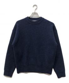 THE SHINZONE（ザ シンゾーン）の古着「ELBOW PATCH KNIT PULLOVER」｜ネイビー