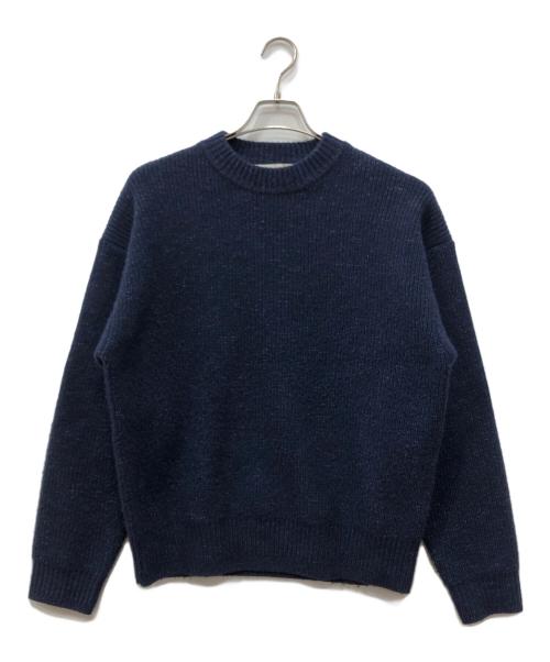 THE SHINZONE（ザ シンゾーン）THE SHINZONE (ザ シンゾーン) ELBOW PATCH KNIT PULLOVER ネイビー サイズ:FREEの古着・服飾アイテム