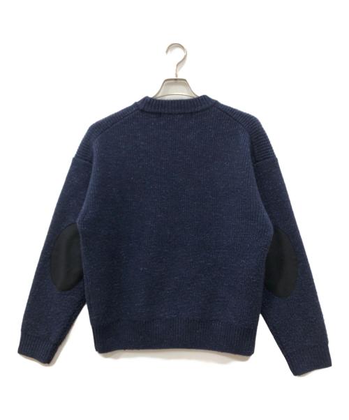 THE SHINZONE（ザ シンゾーン）THE SHINZONE (ザ シンゾーン) ELBOW PATCH KNIT PULLOVER ネイビー サイズ:FREEの古着・服飾アイテム