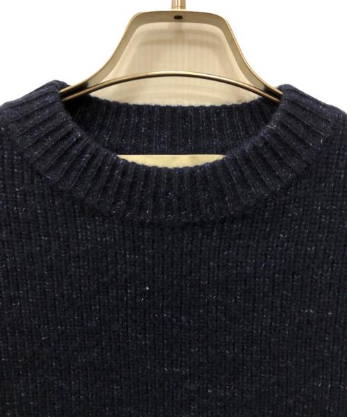 THE SHINZONE（ザ シンゾーン）THE SHINZONE (ザ シンゾーン) ELBOW PATCH KNIT PULLOVER ネイビー サイズ:FREEの古着・服飾アイテム