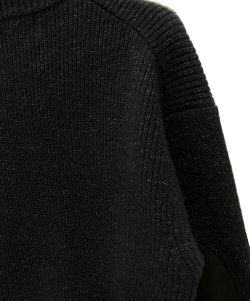 THE SHINZONE（ザ シンゾーン）THE SHINZONE (ザ シンゾーン) ELBOW PATCH KNIT PULLOVER ネイビー サイズ:FREEの古着・服飾アイテム