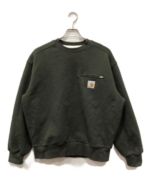 CarHartt（カーハート）CarHartt (カーハート) Detroit sweat グリーン サイズ:Ｓの古着・服飾アイテム