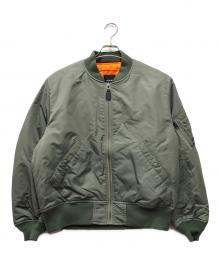 BEAMS（ビームス）の古着「リラックスフィット THERMOLITE(R) MA-1」｜グリーン