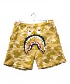 A BATHING APEア ベイシング エイプ）の古着「ハーフパンツ」｜イエロー