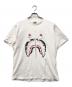 A BATHING APE（アベイシングエイプ）の古着「グリッターシャークTシャツ」｜ホワイト