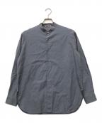 AURALEEオーラリー）の古着「WASHED FINX TWILL SHIRTS」｜ブルー
