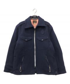 ヴィンテージ　papas パパス ウール　スタジャン　Mサイズ　古着 中古・古着通販】PAPAS (パパス) スタジャン レッド サイズ:M
